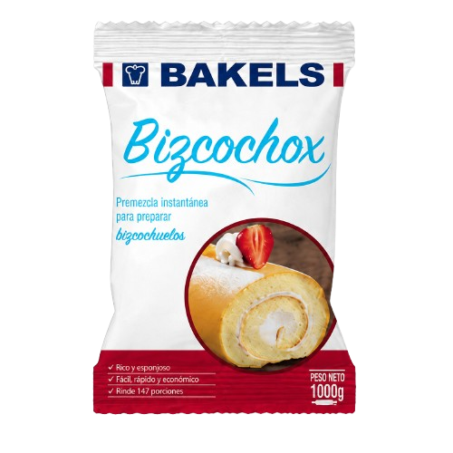 Premezcla Bizcochox Bakels 1 kg para preparar bizcochuelos
